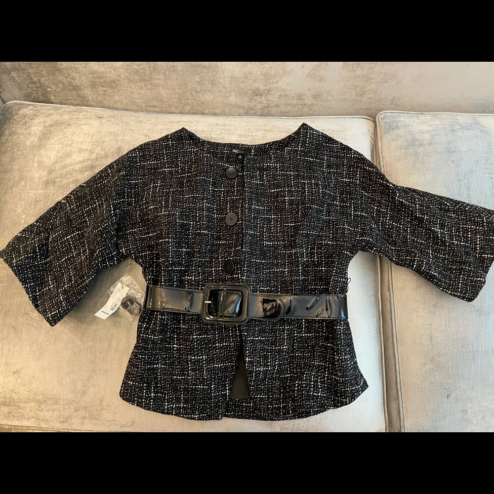 NWT Women’s Black Blazer with Belt